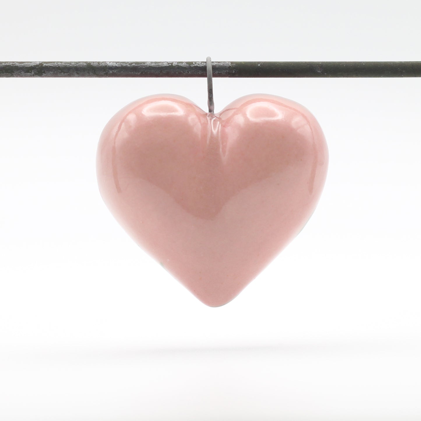 Large Porcelain Heart Pendant