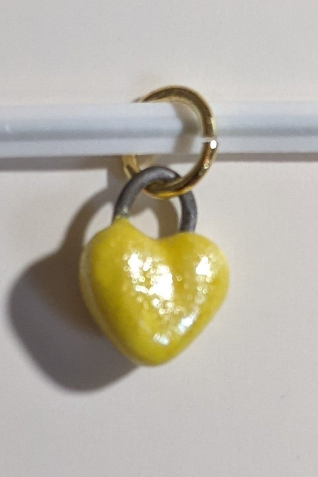 Mini Porcelain Heart Charm