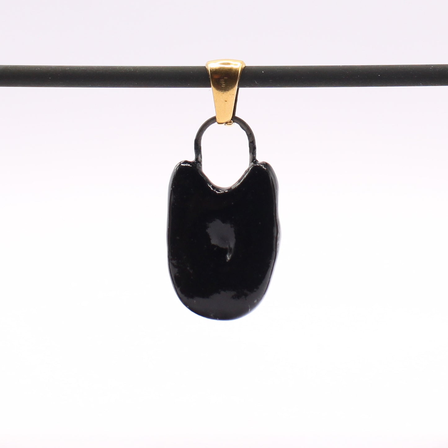 Porcelain Cat Pendant