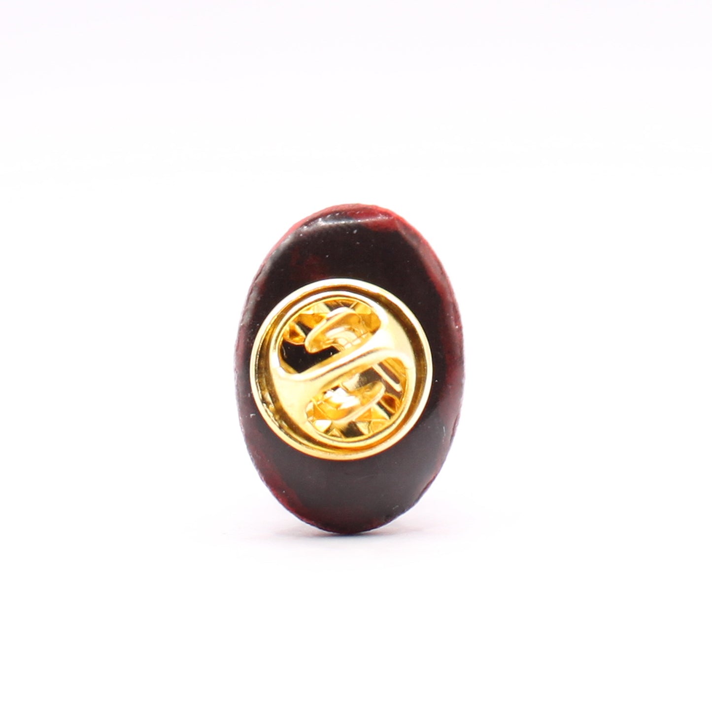 Black Stoneware Cat Pin