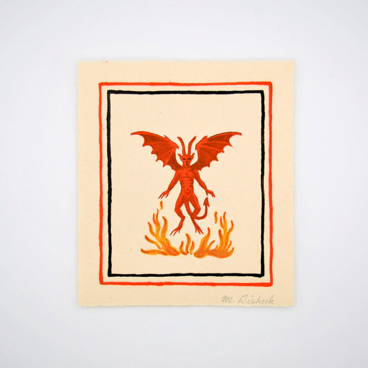 Mini Oil Painting - Calcifer