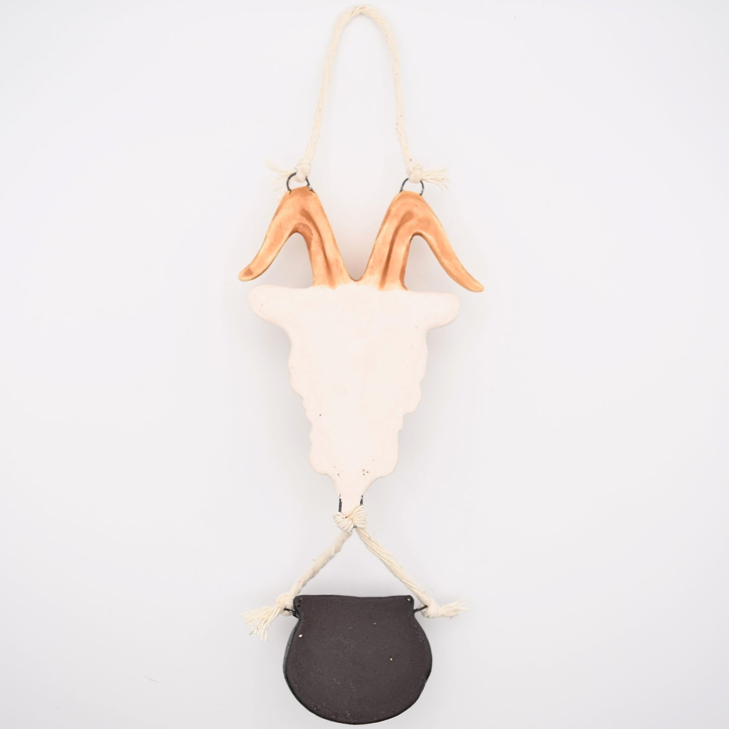 Porcelain Goat & Cauldron Wall Decor