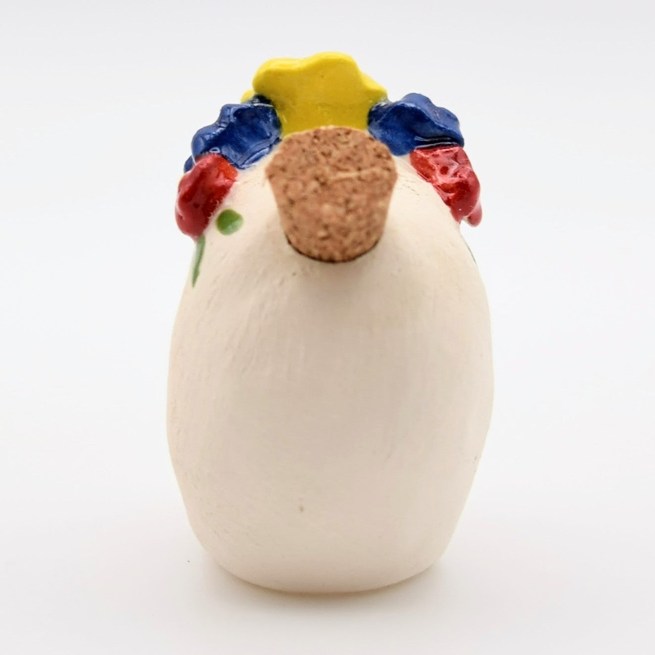 Mini Ceramic Skull Bottle