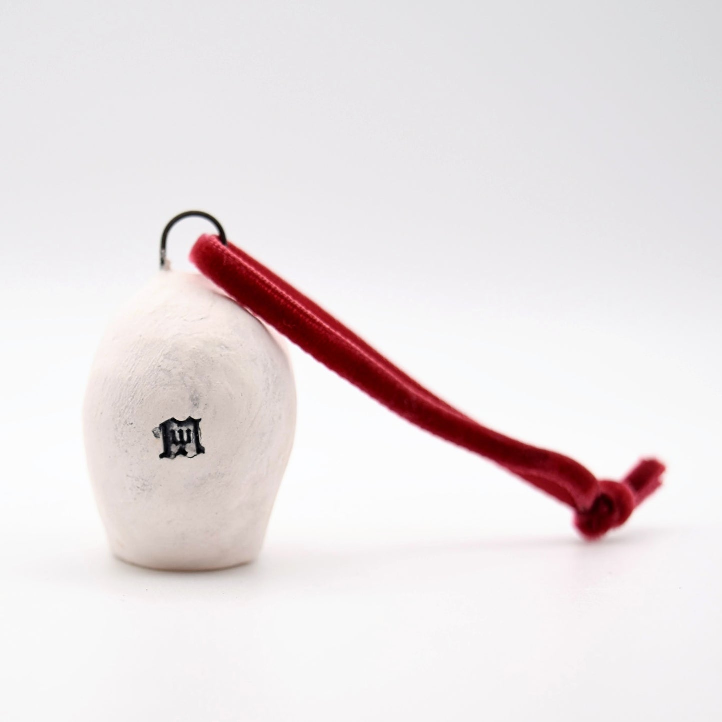 Mini Ceramic Skull Ornament