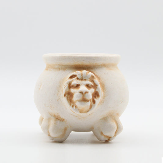 Mini Porcelain Lion Head Cauldron