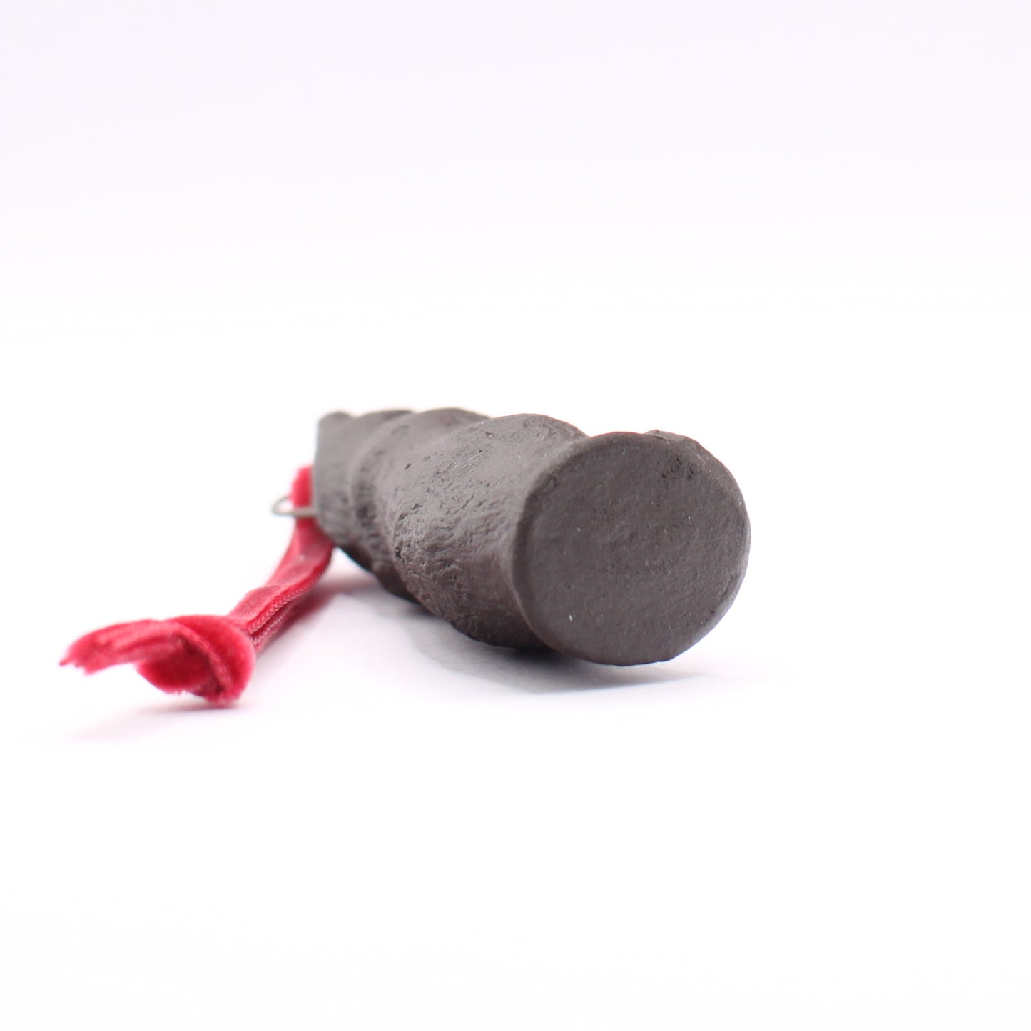 Mini Black Stoneware Cat Ornament