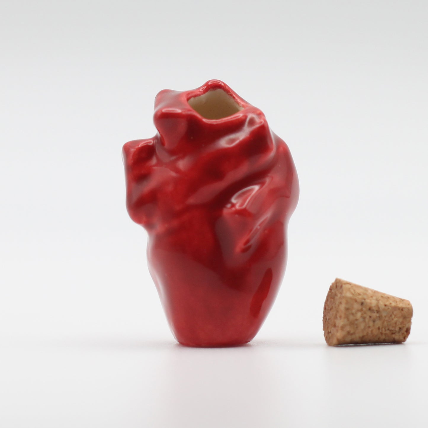 Mini Ceramic Heart Bottle