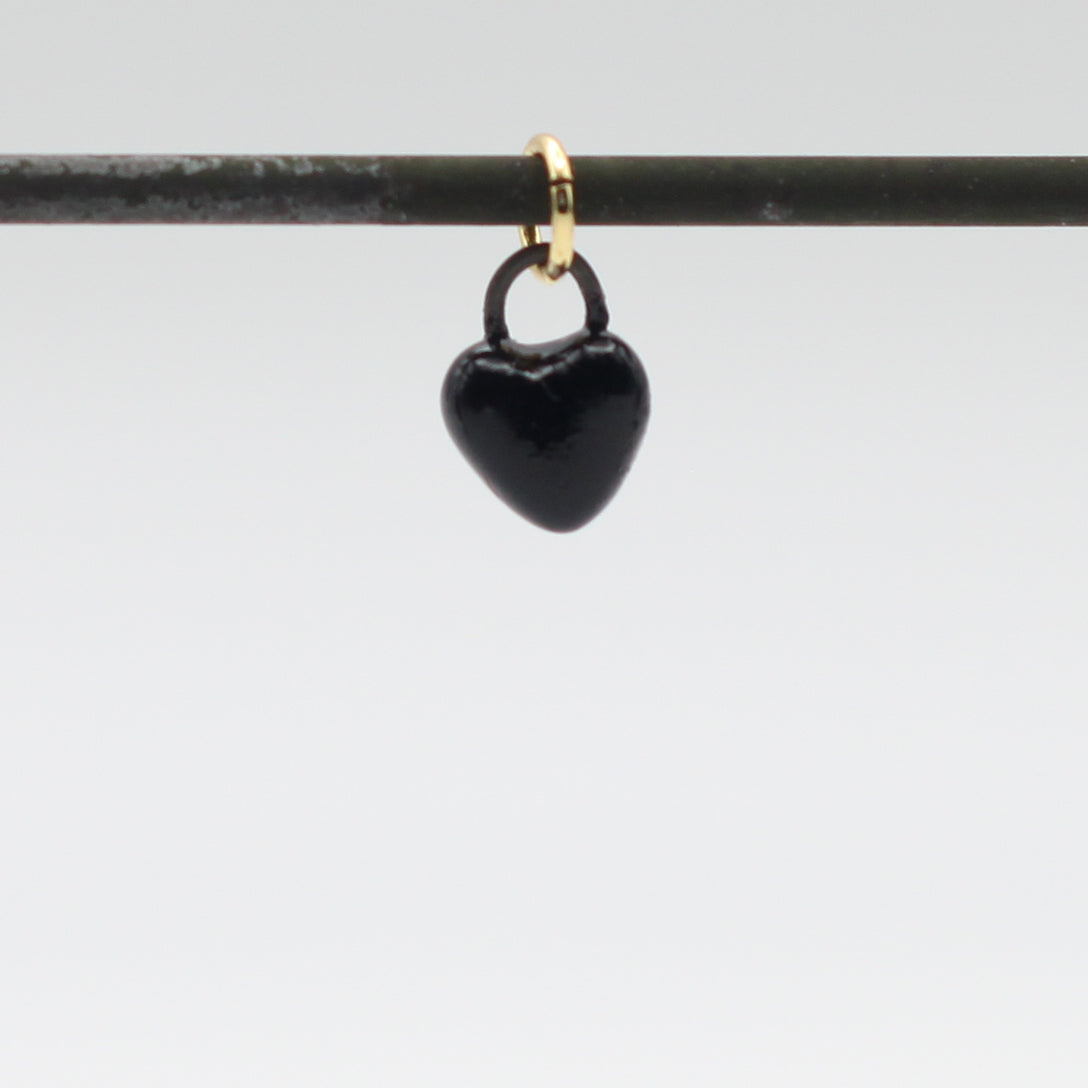 Mini Porcelain Heart Charm