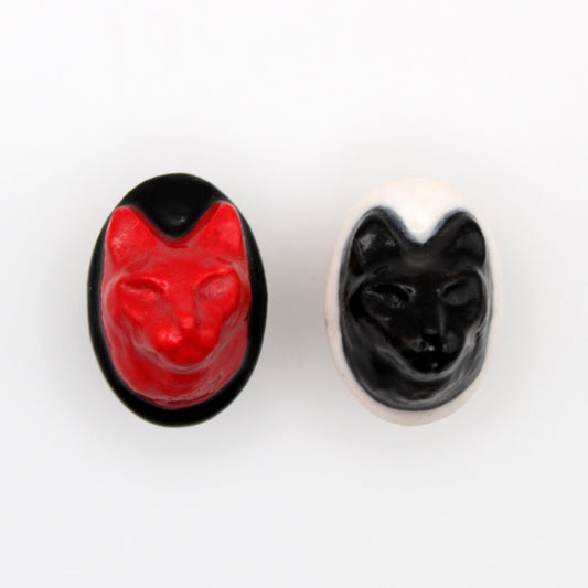 Porcelain Cat Pin