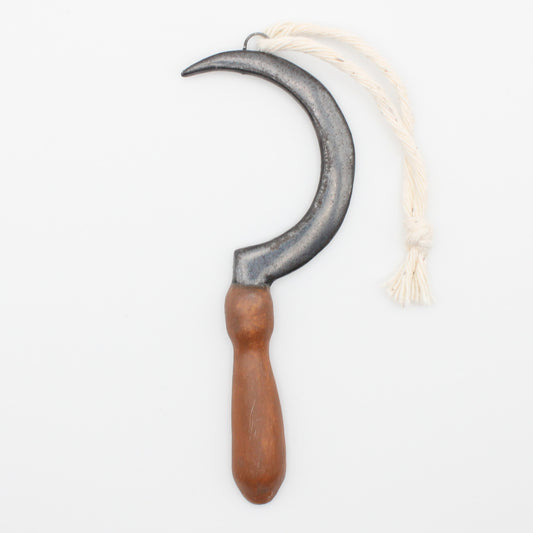 Mini Porcelain Sickle Wall Decor