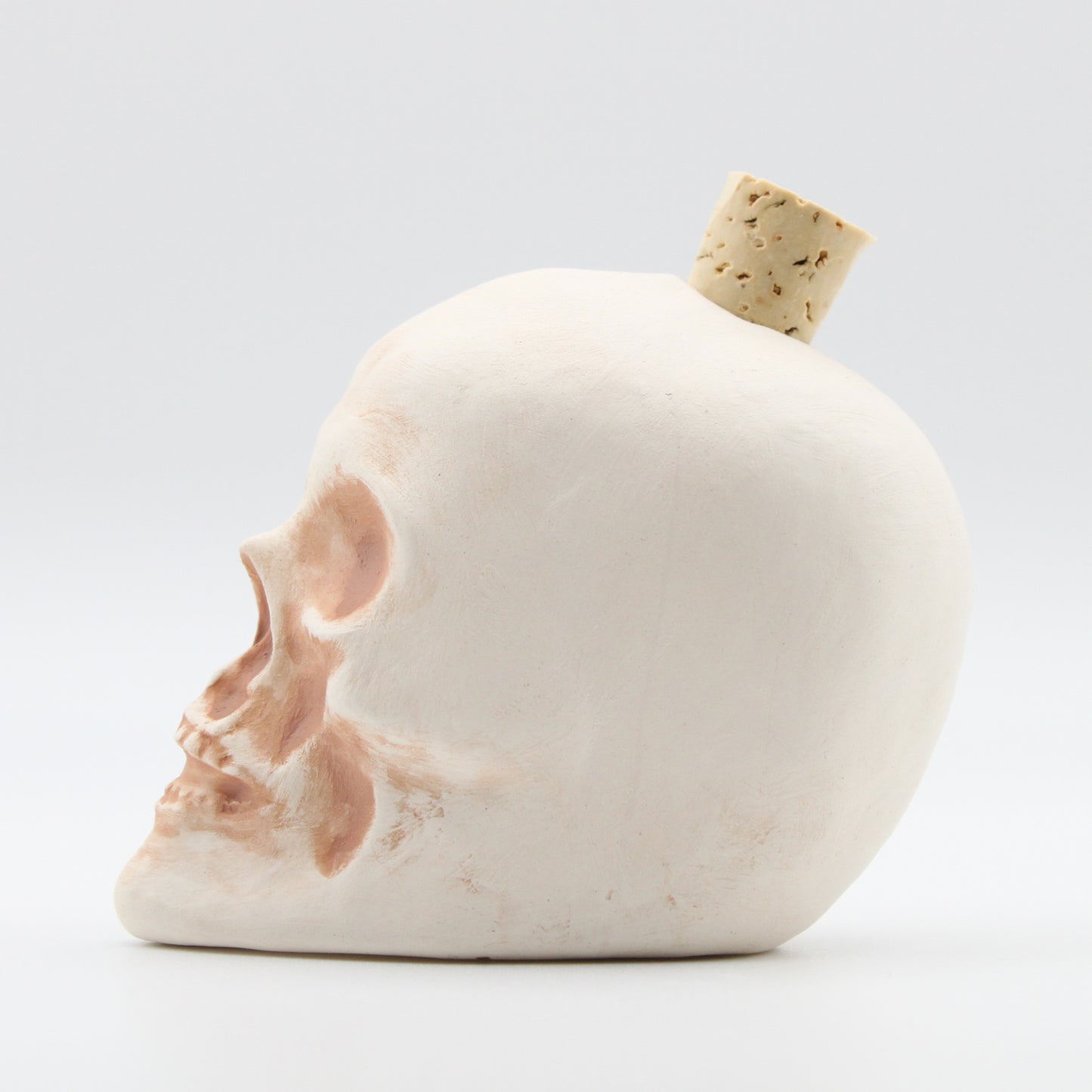 Ceramic Skull Bottle